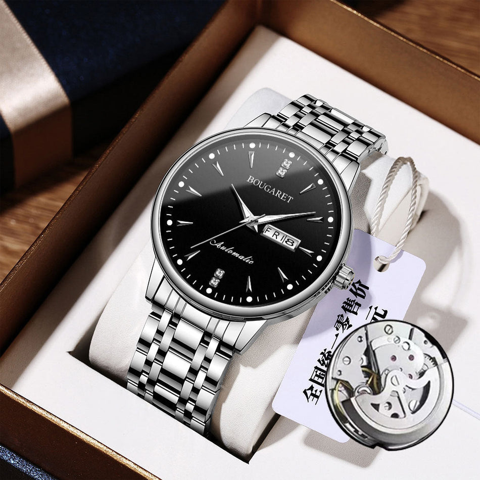 Men's Quartz Steel Watch Luminous Calendar Business Dial
