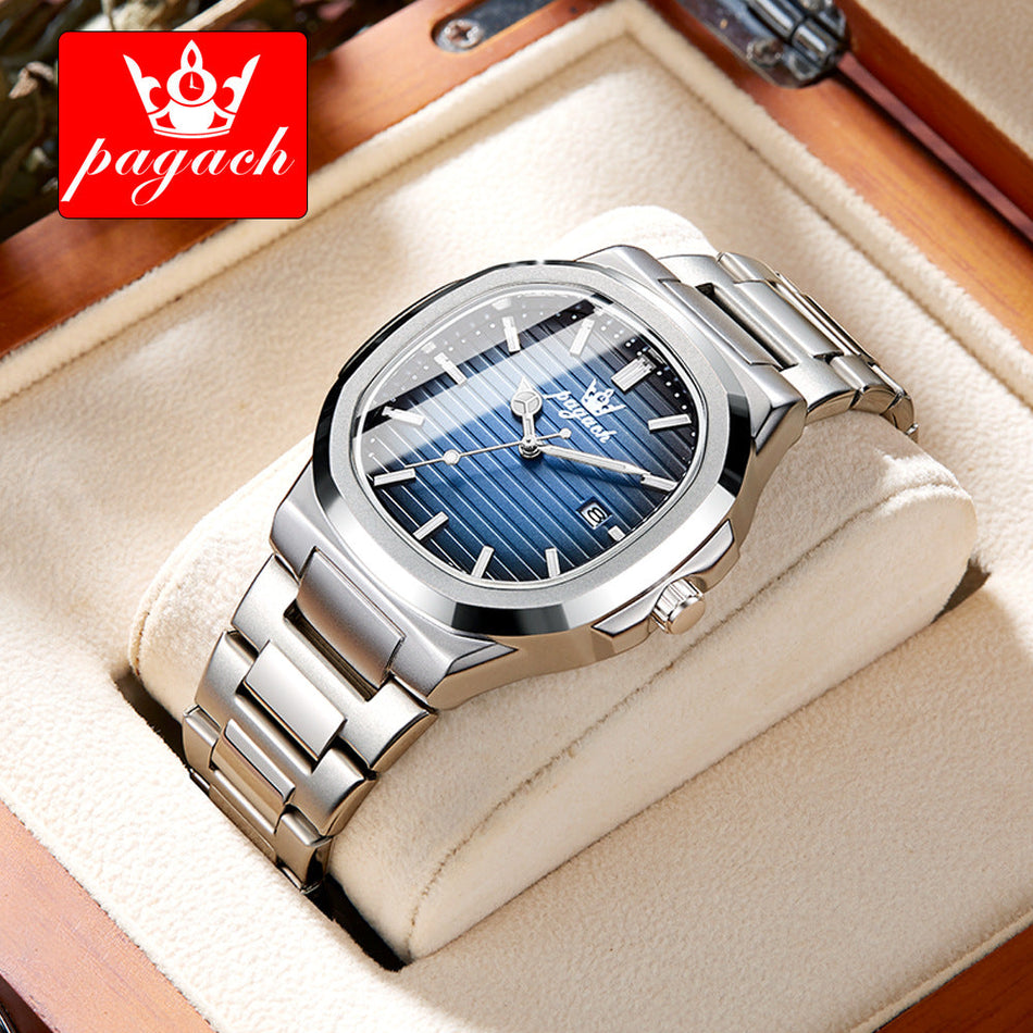 Men's Quartz Ultra-Thin Waterproof Calendar Watch