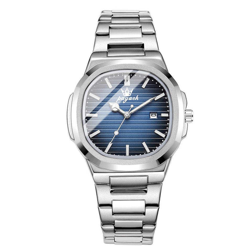 Men's Quartz Ultra-Thin Waterproof Calendar Watch