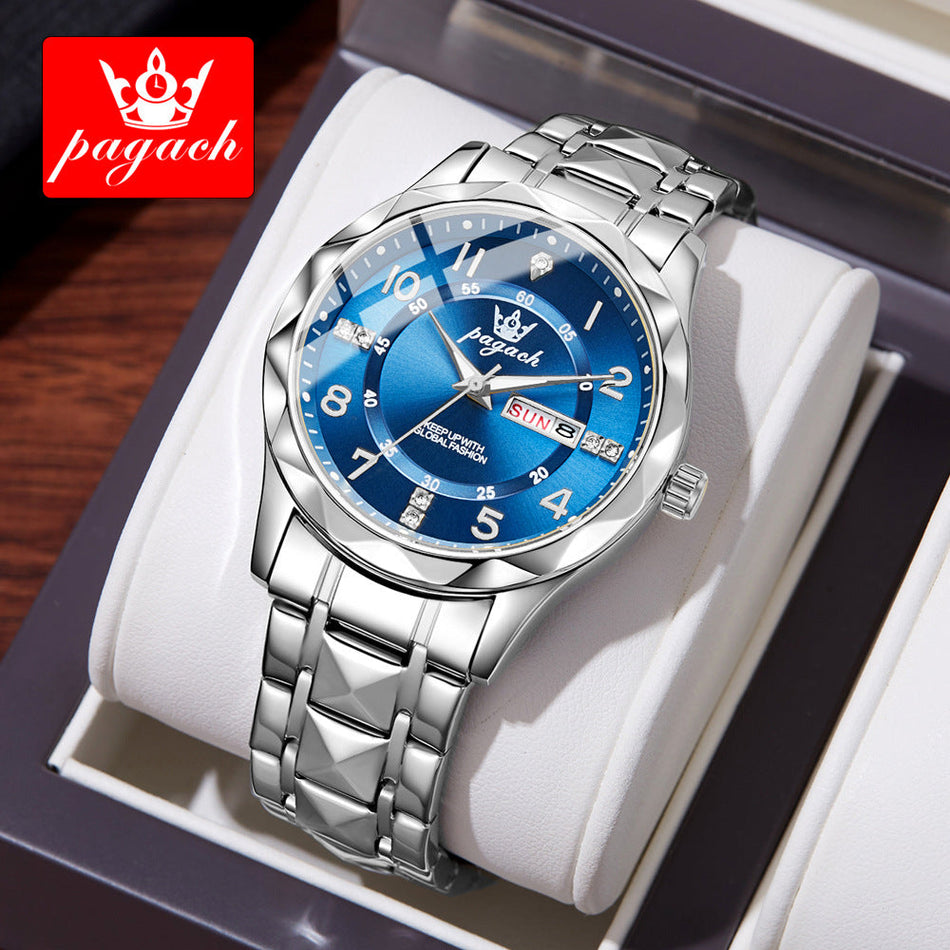 Men's Quartz Luxury Waterproof Luminous Calendar Watch