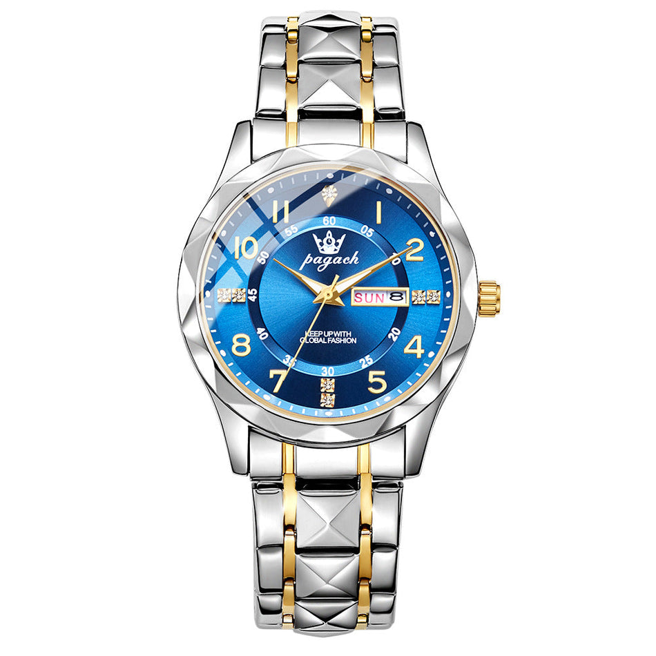 Men's Quartz Luxury Waterproof Luminous Calendar Watch