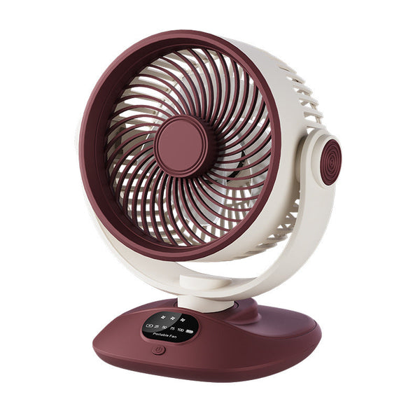 Portable USB Desktop Oscillating Fan with Digital Display