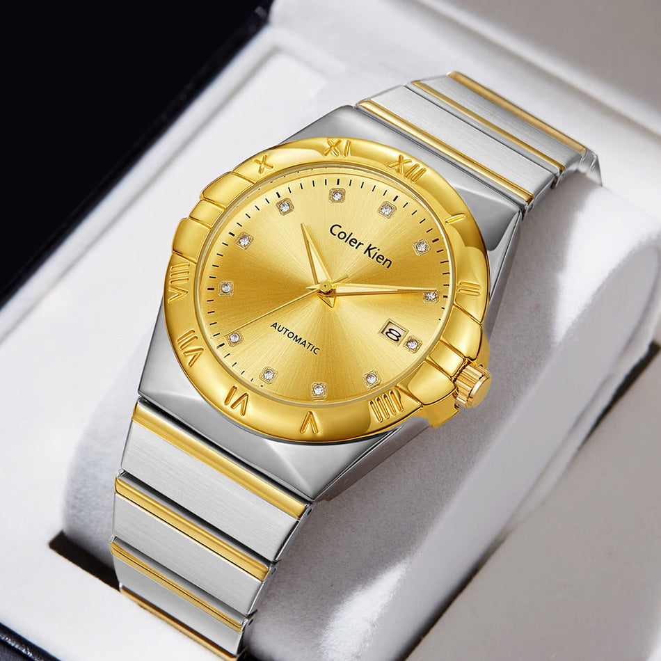 Men's Quartz Constellation Steel Waterproof Luxury Watch