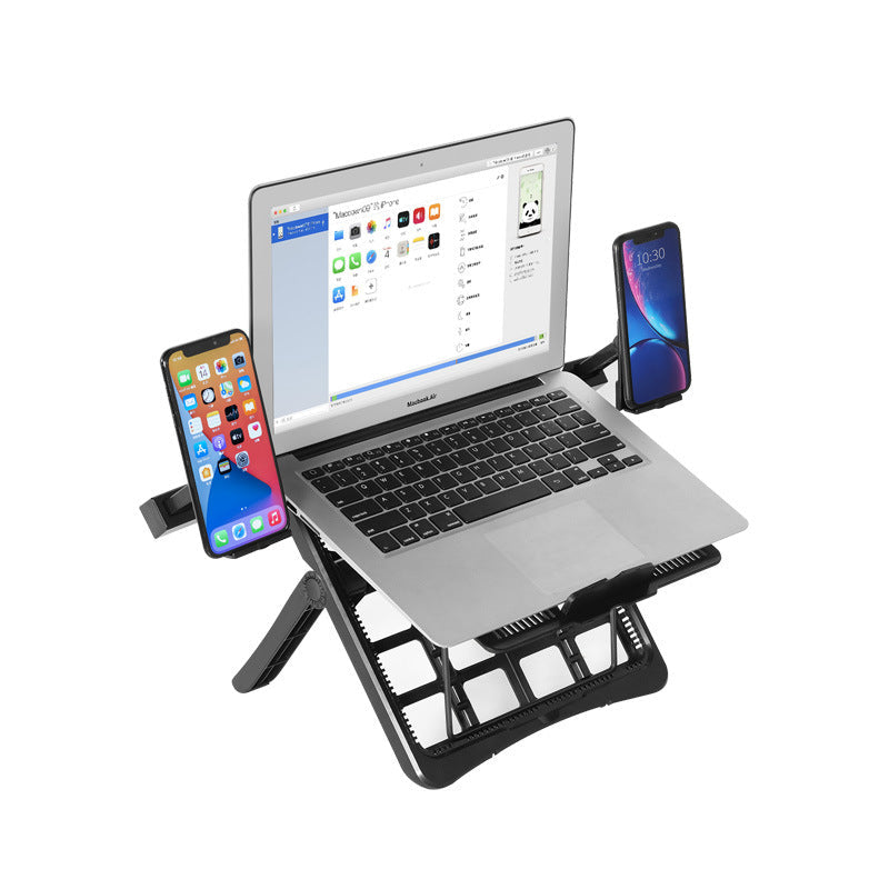 Foldable Adjustable Laptop Stand with Phone Holder Desktop Riser
