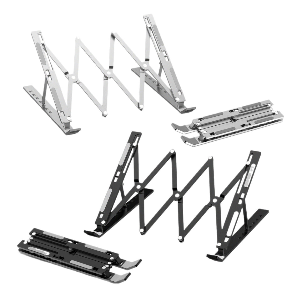 Aluminum Alloy Foldable Laptop Stand Adjustable Cooling Riser