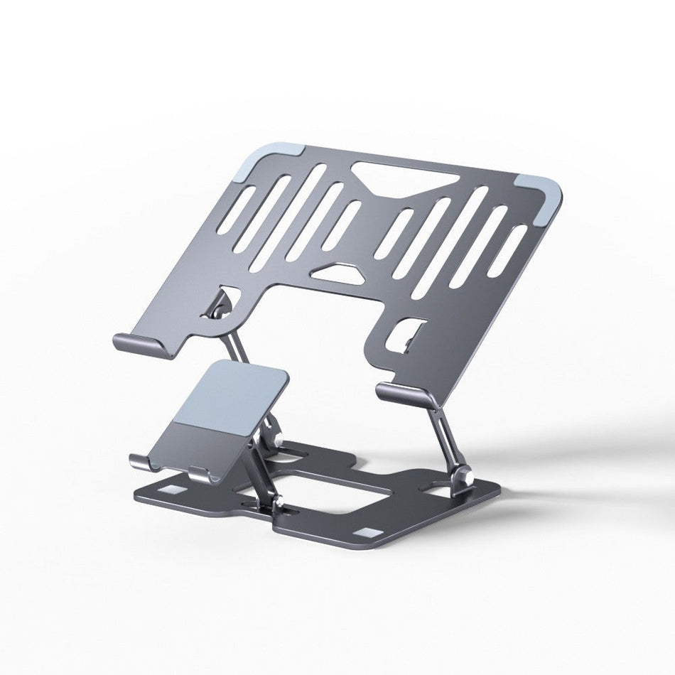 Laptop & Phone 2-in-1 Foldable Adjustable Cooling Stand