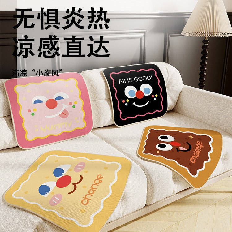Ice Silk Summer Cooling Chair Cushion for Office Use