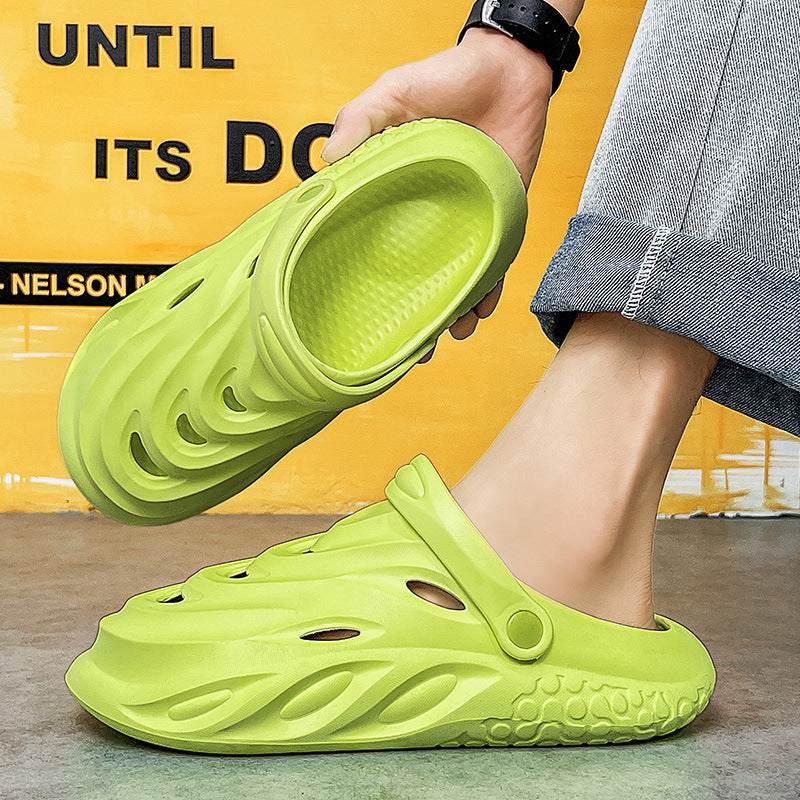 Unisex Plus Size Beach Clogs with Closed-Toe Design