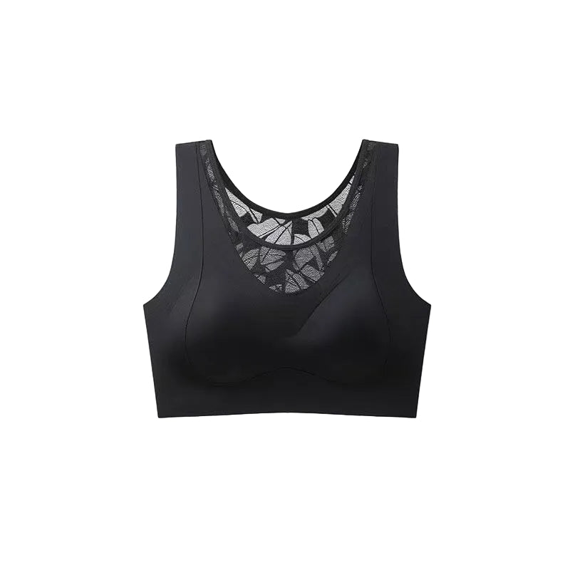 Women's Seamless Adjustable Sports Bra with Beauty Back Design