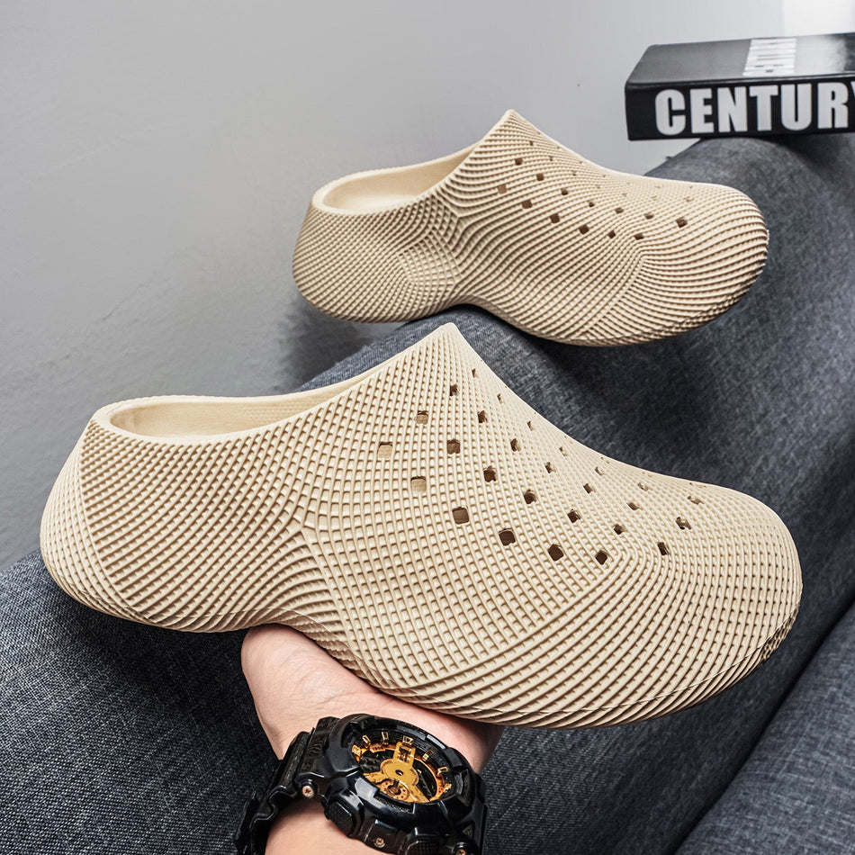 Unisex Thick-Sole Cushioned Beach Slip-On Slippers