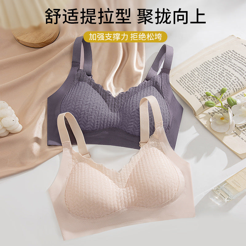 Women's Seamless Wireless Push-Up Bra Soft Support