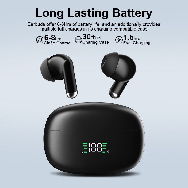 SP9X Wireless Bluetooth Earbuds with Noise Reduction Long Battery