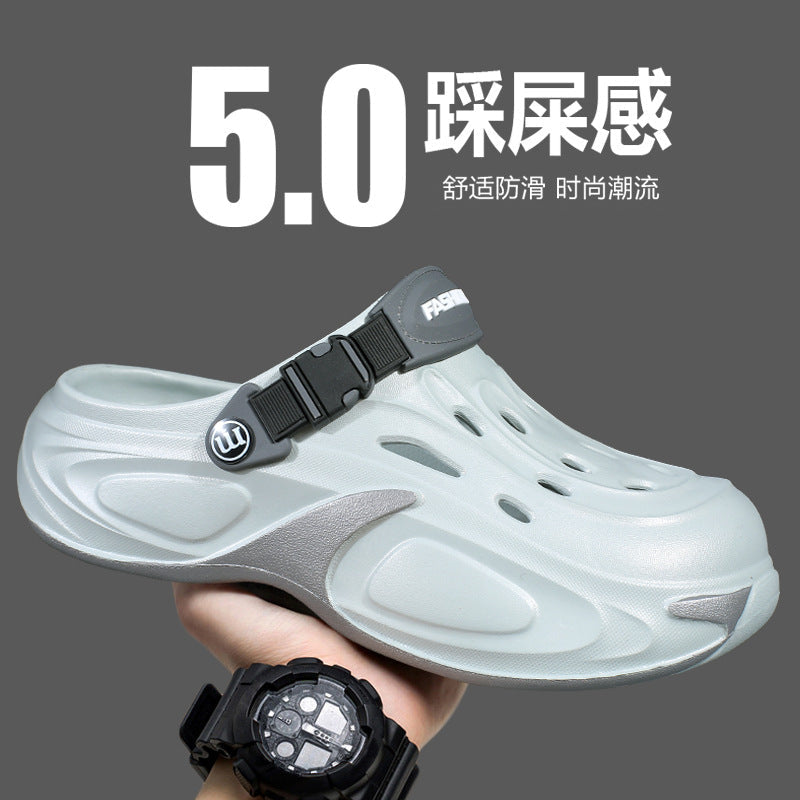 Men's Thick-Sole Slip-On Beach Sandals