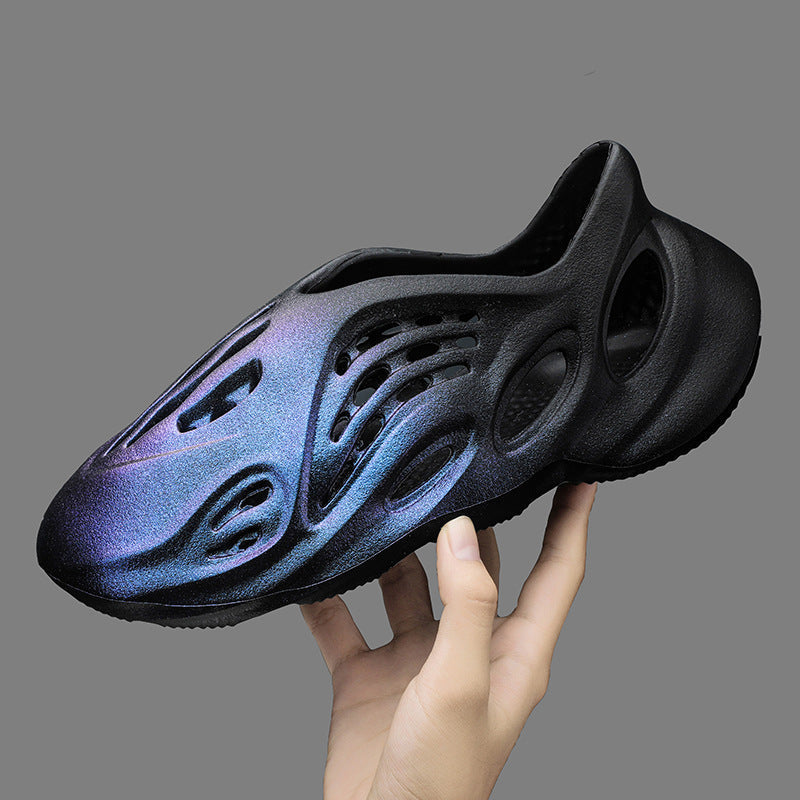 Men's Plus Size Gradient Breathable Beach Clogs