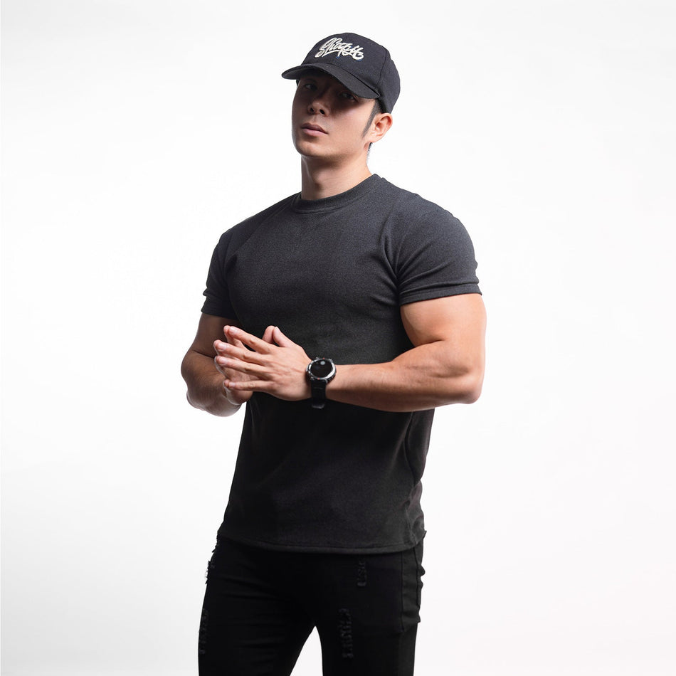 Men's Double-Sided Velvet Warm Sports Short Sleeve Training