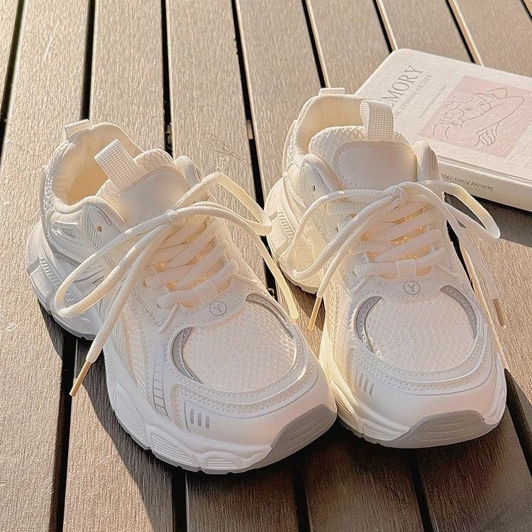 Women's Mesh Dad Shoes Thick Sole Height Increasing Casual