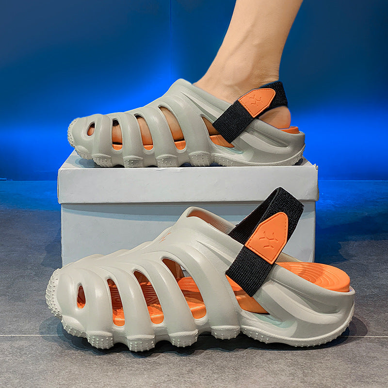 Men's Breathable Cut-Out Beach Sports Slip-On Sandals