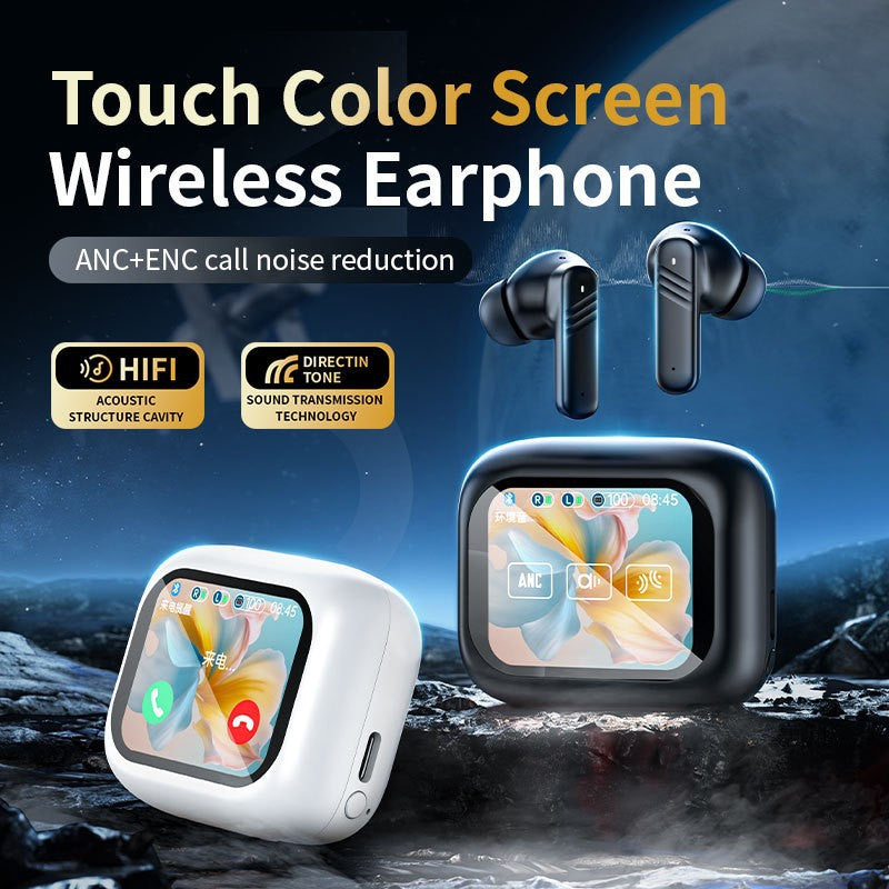 LX10 Wireless Bluetooth Earbuds with Full-Color Touch Display