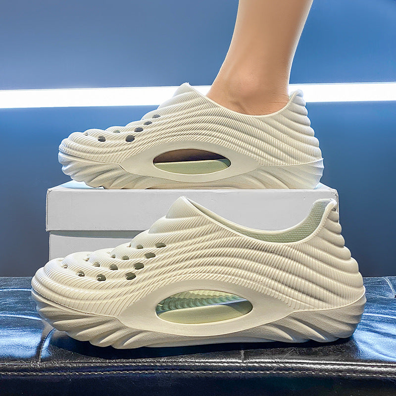 Men's Thick-Sole Driving Clogs with Breathable Comfort