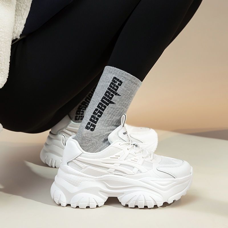 Women's Thick Sole Dad Sneakers Korean Style Casual Shoes