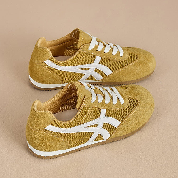 Women's Retro Mesh German Training Sneakers Lightweight Casual