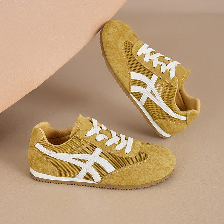 Women's Retro Mesh German Training Sneakers Lightweight Casual