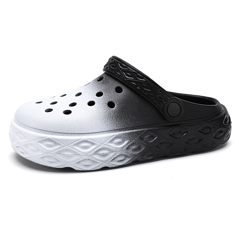 Men's Plus Size Two-Wear Closed-Toe Outdoor Beach Clogs
