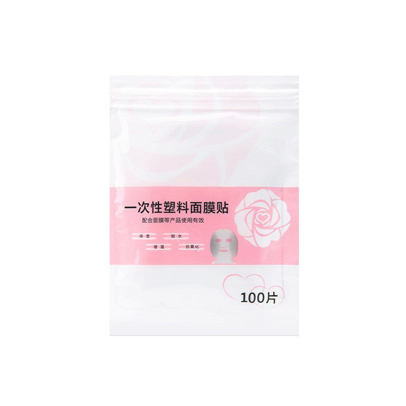Disposable Transparent Plastic Facial Mask Sheet for Spa Use