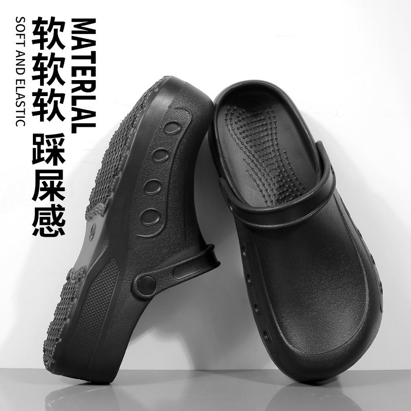 Men's Waterproof Closed-Toe Outdoor Chef Clogs