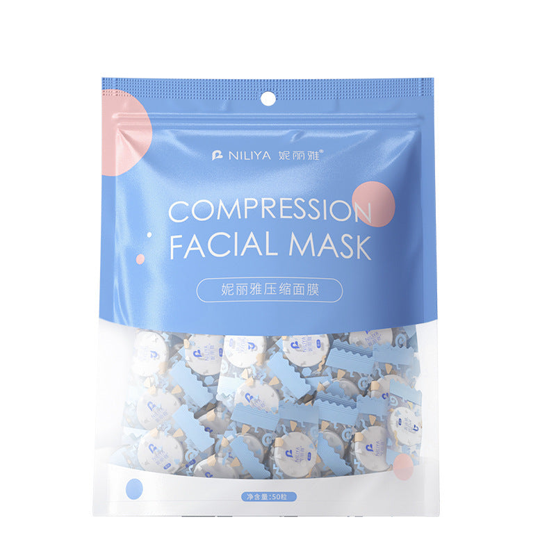 Tencel Compressed Facial Mask Sheets for Hydrating Wet Compress