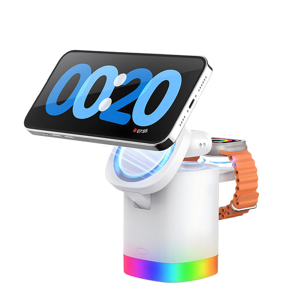 3-in-1 Magnetic Wireless Charging Dock for Apple Devices