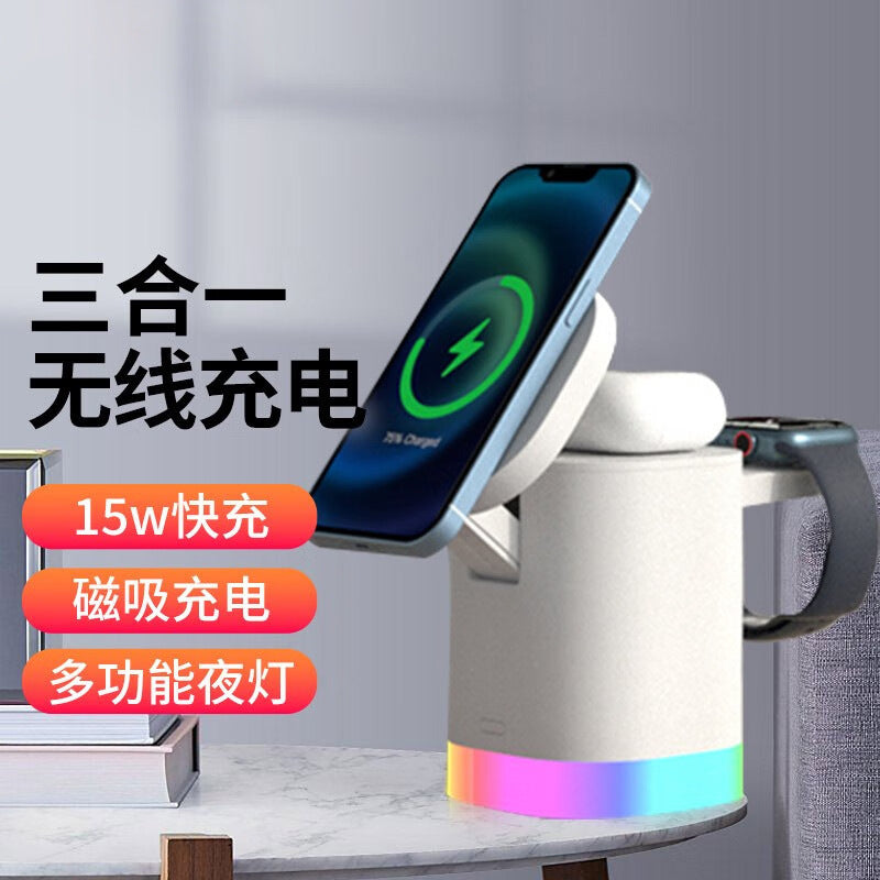 3-in-1 Magnetic Wireless Charging Dock for Apple Devices