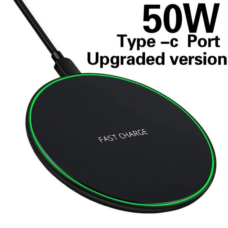 GY68 Ultra-Thin 15W Round Wireless Charging Pad Type-C