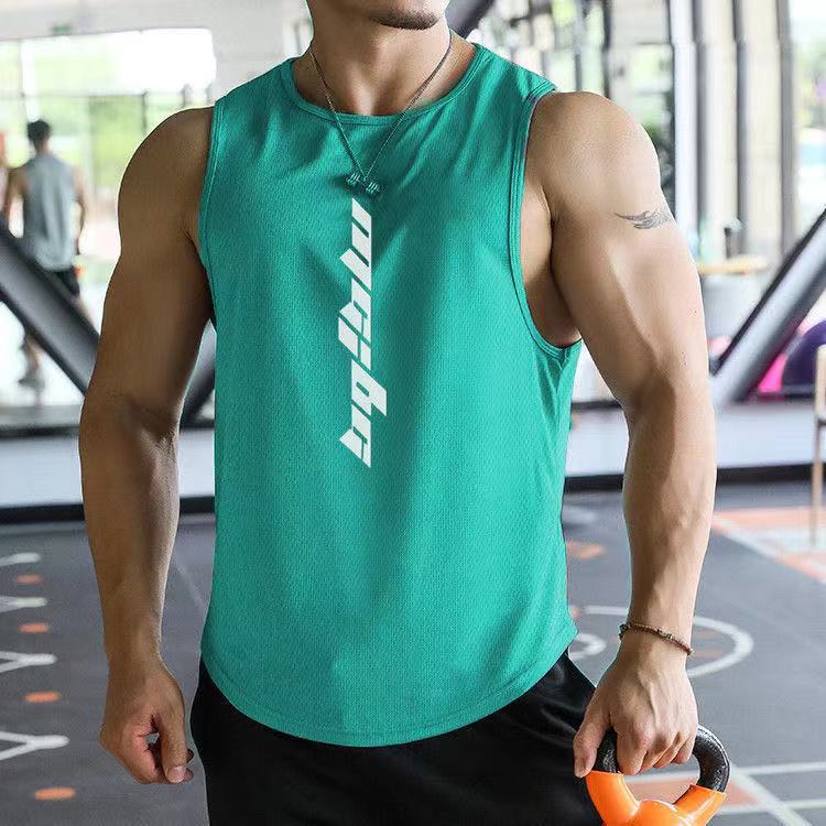 Men's Quick-Dry Sleeveless Sports Vest Training Muscle Fit Tank