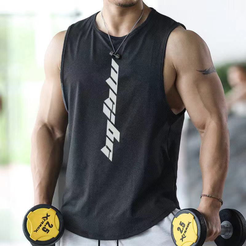 Men's Quick-Dry Sleeveless Sports Vest Training Muscle Fit Tank