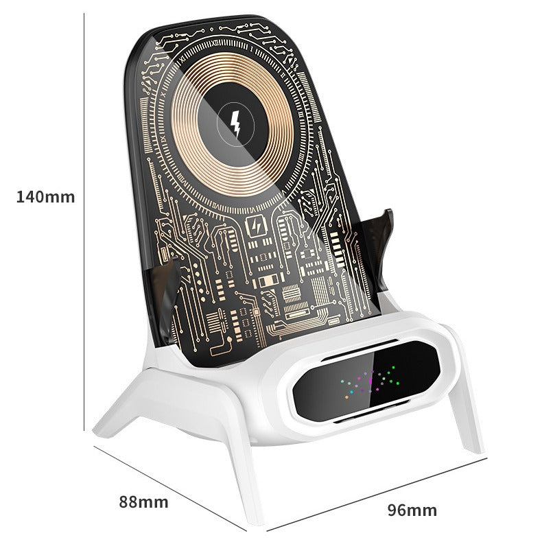 Transparent Multifunction Wireless Charging Phone Stand with