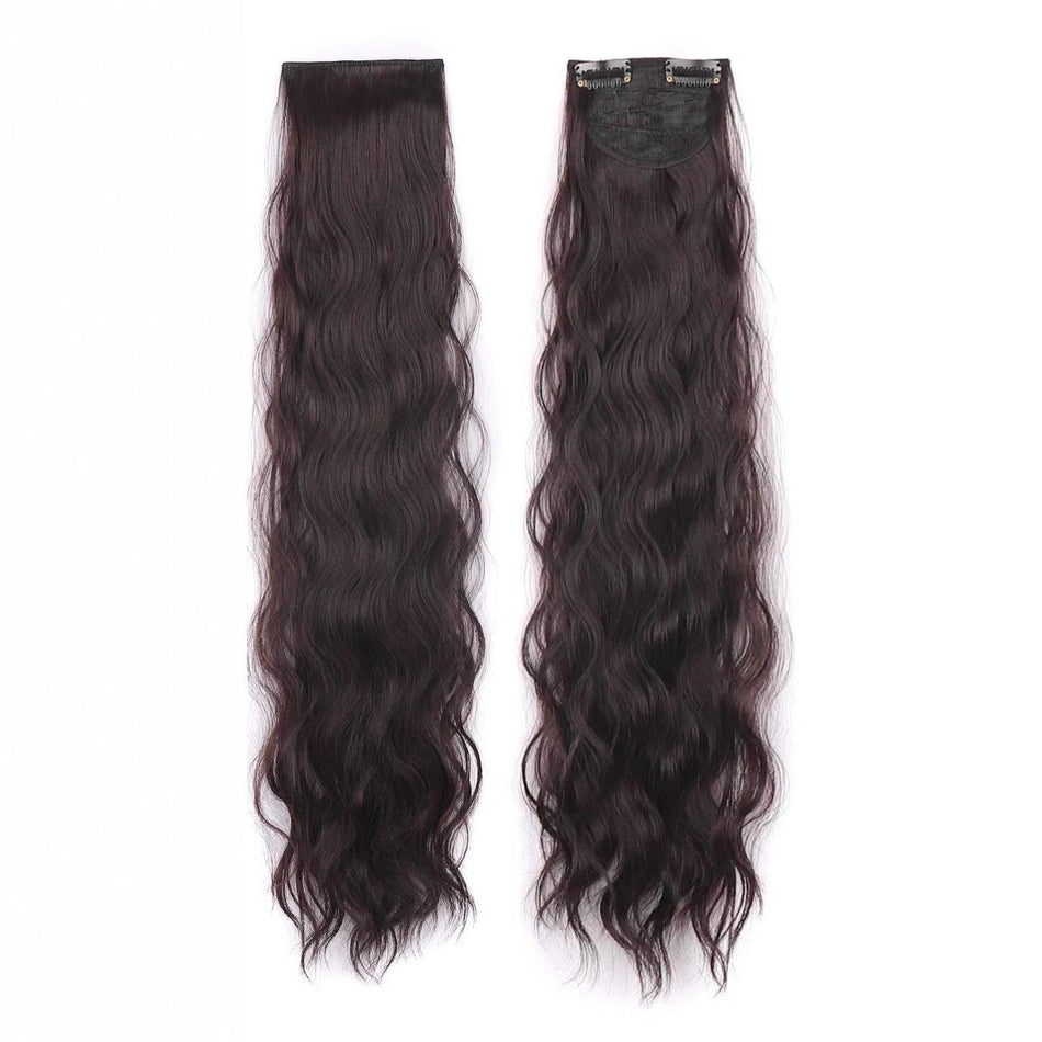 Water Wave V-Shaped Curly Hair Extension One or Three Piece Set