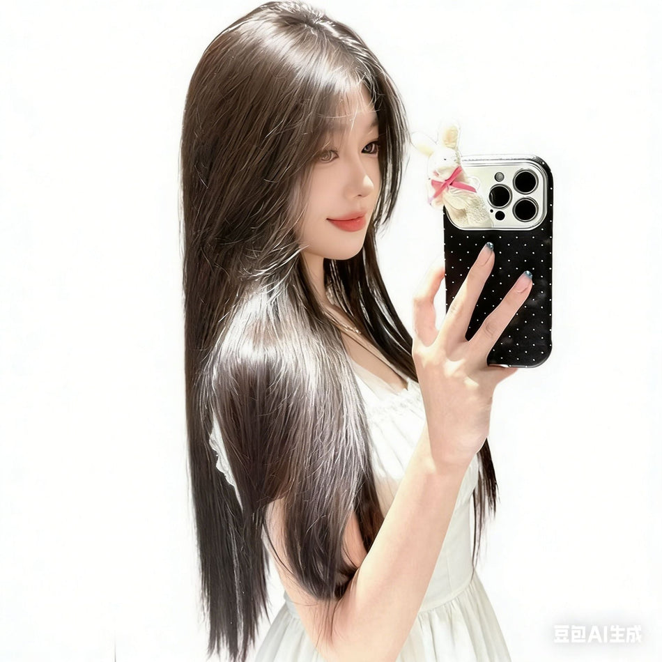 Three-Piece Long Straight Hair Wig Extension Set for Volume