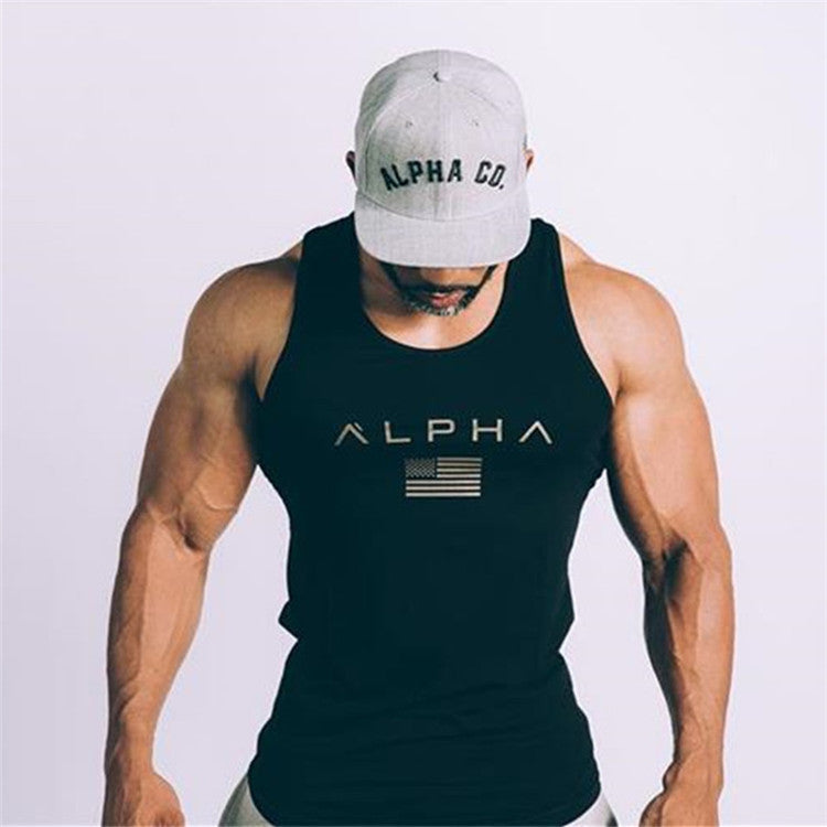 Men's Cotton Fitness Vest Quick-Dry Bodybuilding Training Tank
