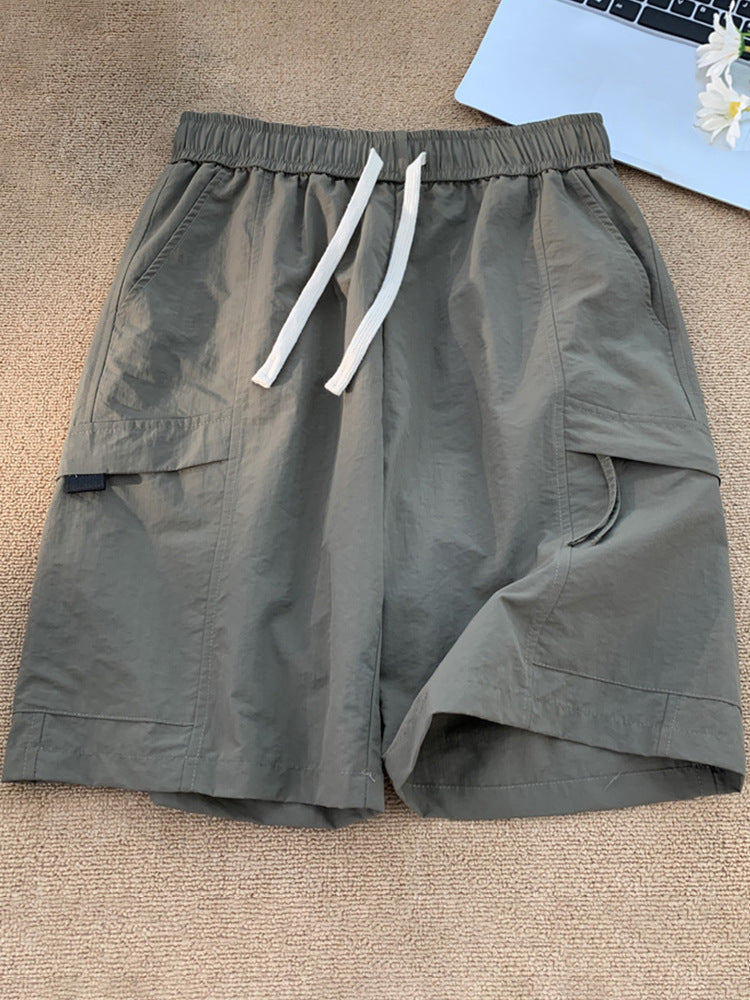Men's Ice Silk Quick-Dry Five-Point Sports Shorts