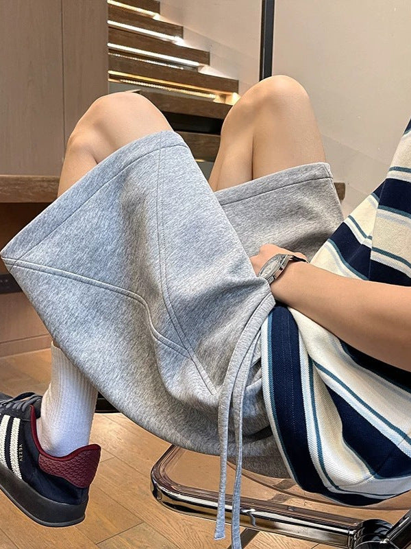 Men's American Stitching Sports Cropped Sweat Shorts