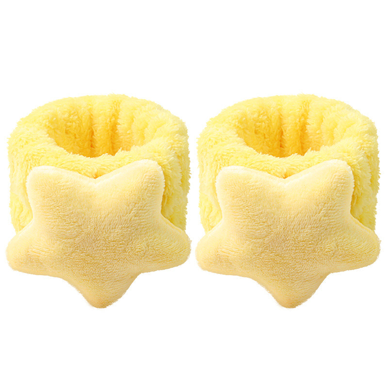 Star Design Face Wash Headband and Wristband Skincare Set