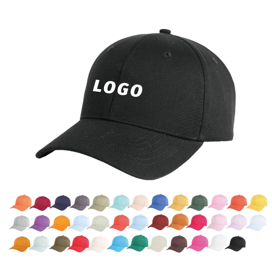 Cotton Baseball Cap Large Brim Custom Embroidery Sun Hat