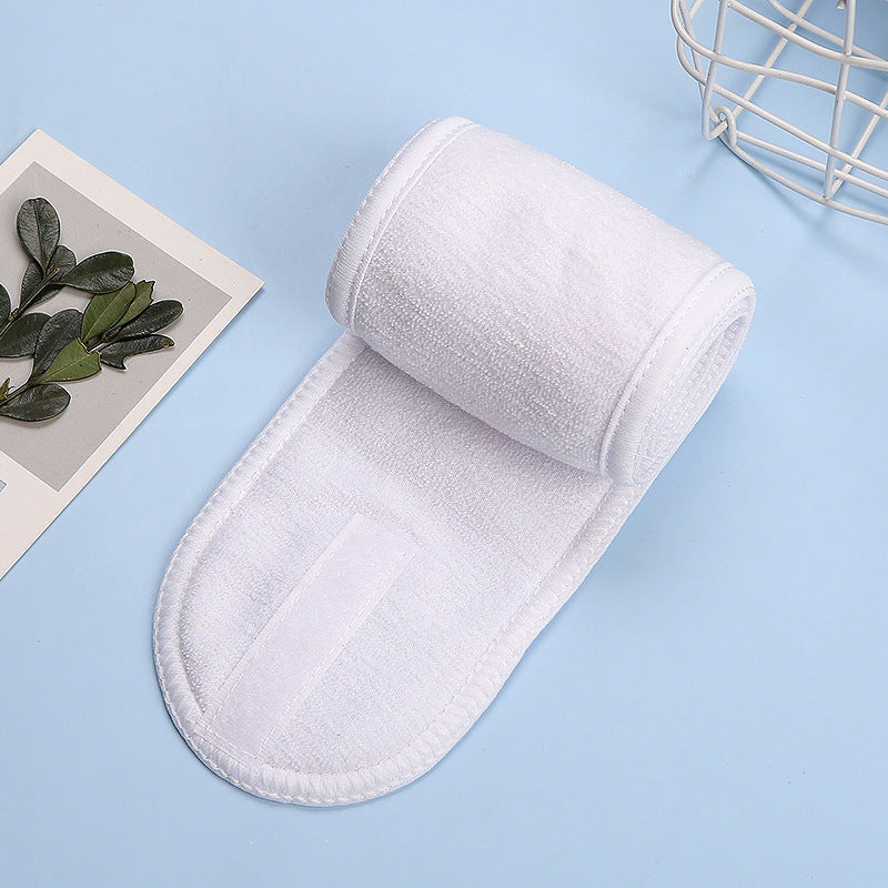 Double Layer Velcro Face Wash Headband for Skincare Routine