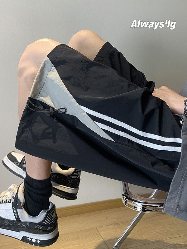Men's Ice Silk Quick-Dry Sports Shorts Plus Size Casual Fit