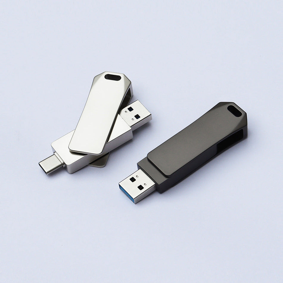 Unike 64GB Dual Interface USB Flash Drive OTG High-Speed Metal