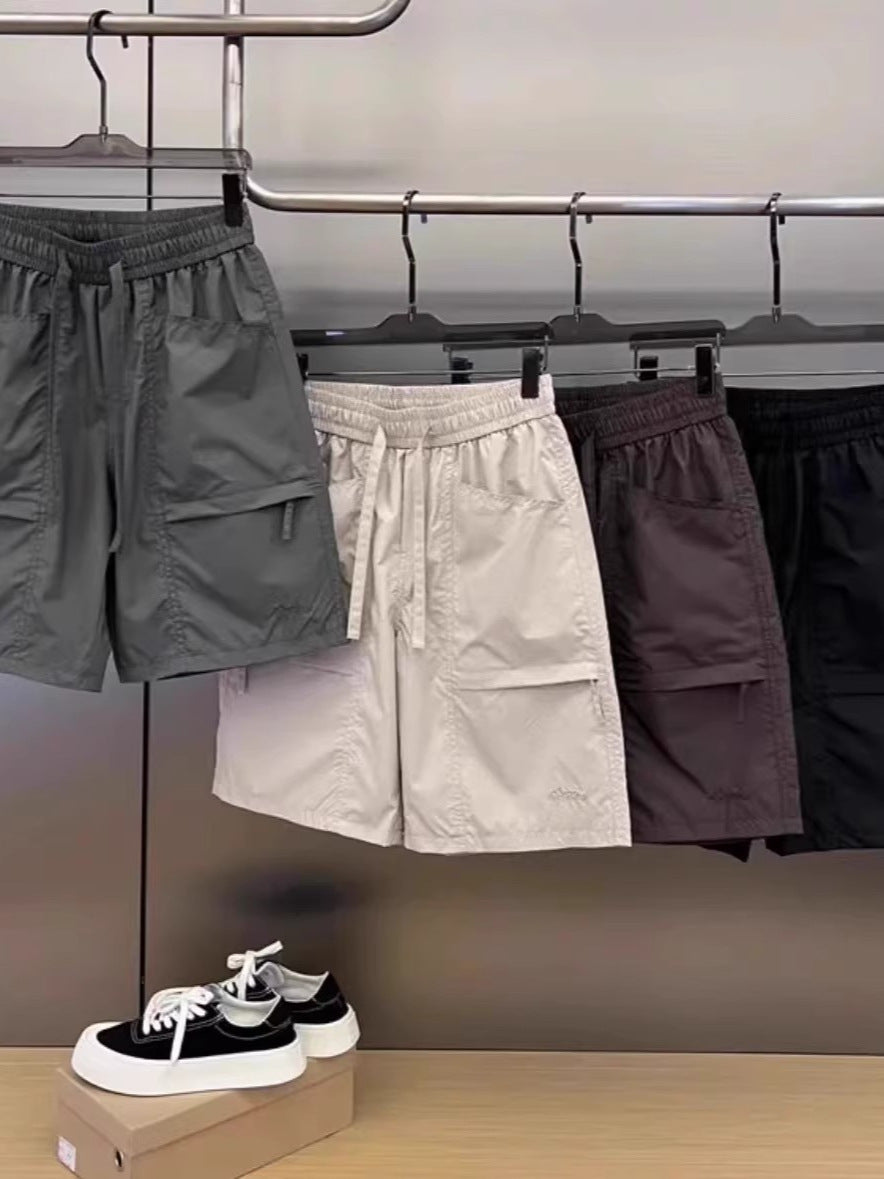 Laser Perforated Breathable Men's Quick-Dry Casual Shorts