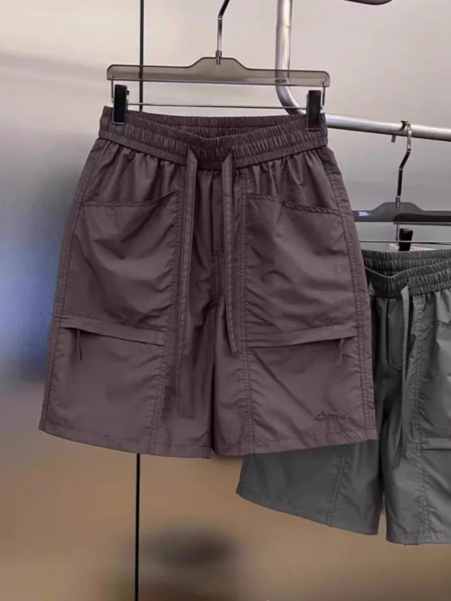 Laser Perforated Breathable Men's Quick-Dry Casual Shorts