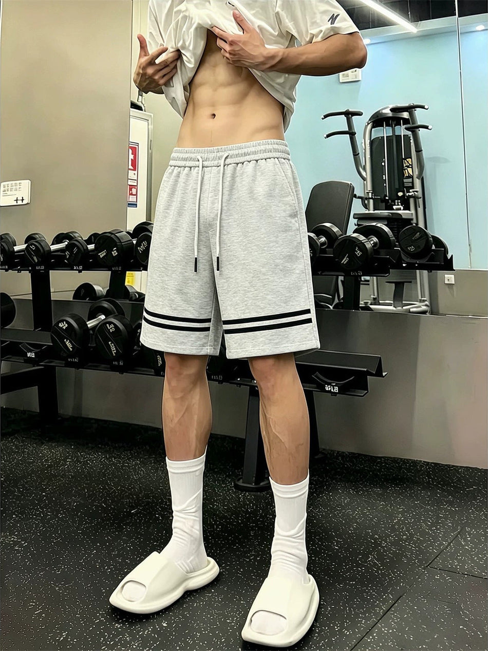 American Stripe Men's Athletic Straight Fit Shorts