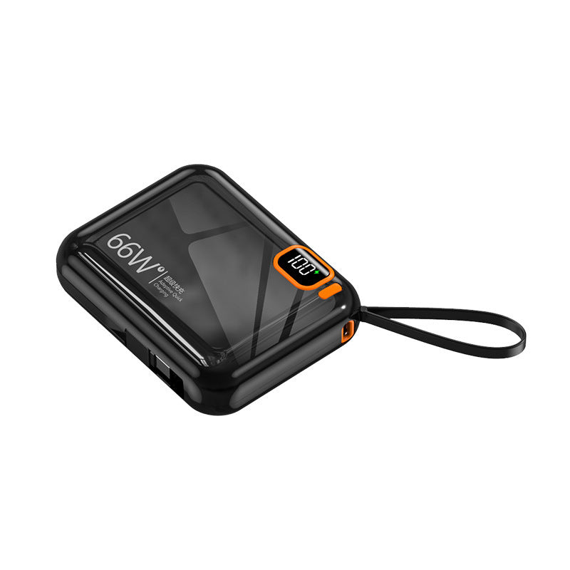 22.5W PD Fast Charging 10000mAh Power Bank Built-In Cable